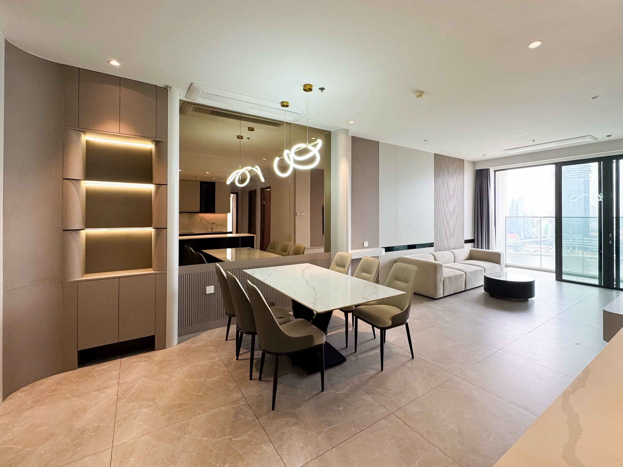 Cho thuê căn hộ The Crest Metropole 3PN, 129m², view sông trực diện, nội thất cao cấp