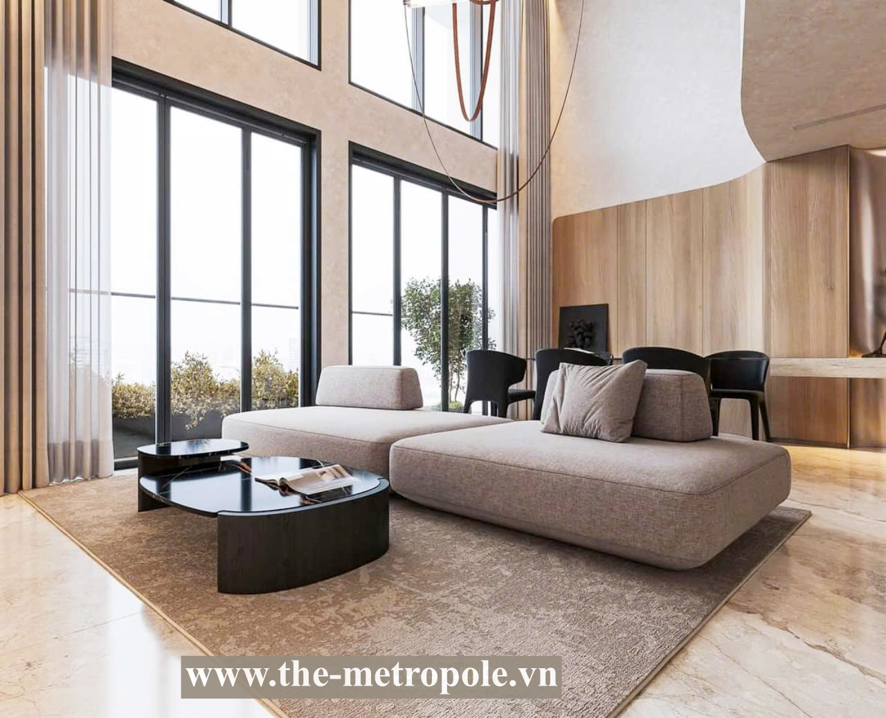 The most beautiful penthouse for rent in The Metropole Thu Thiem - Crest Residence