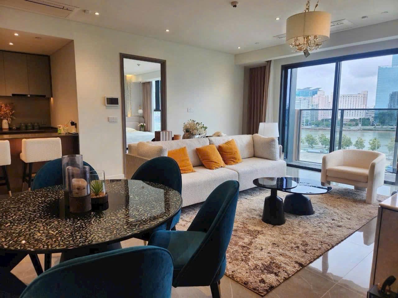 Apartment for rent 4 bedroom river view at The Metropole Opera fully furnished