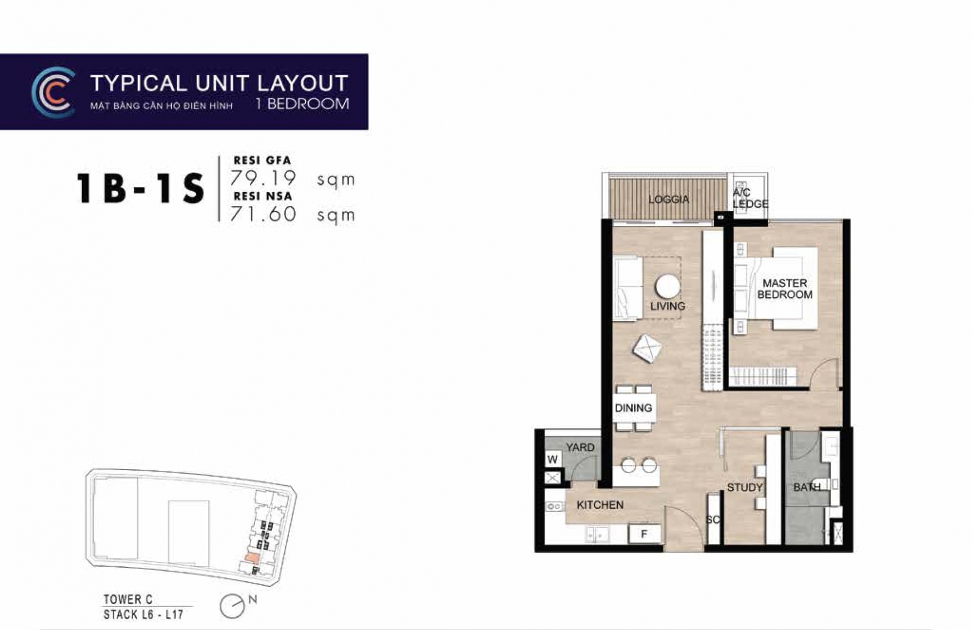 vi: Kiểu căn hộ A1 | en: Apartment type A1 | tq: A1型公寓